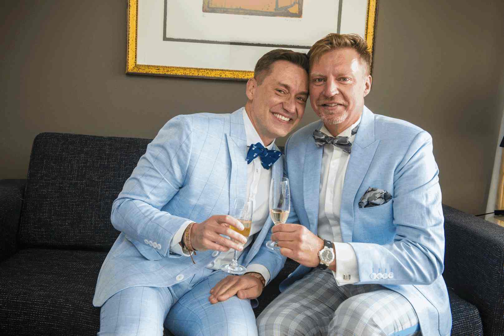 two men standing together