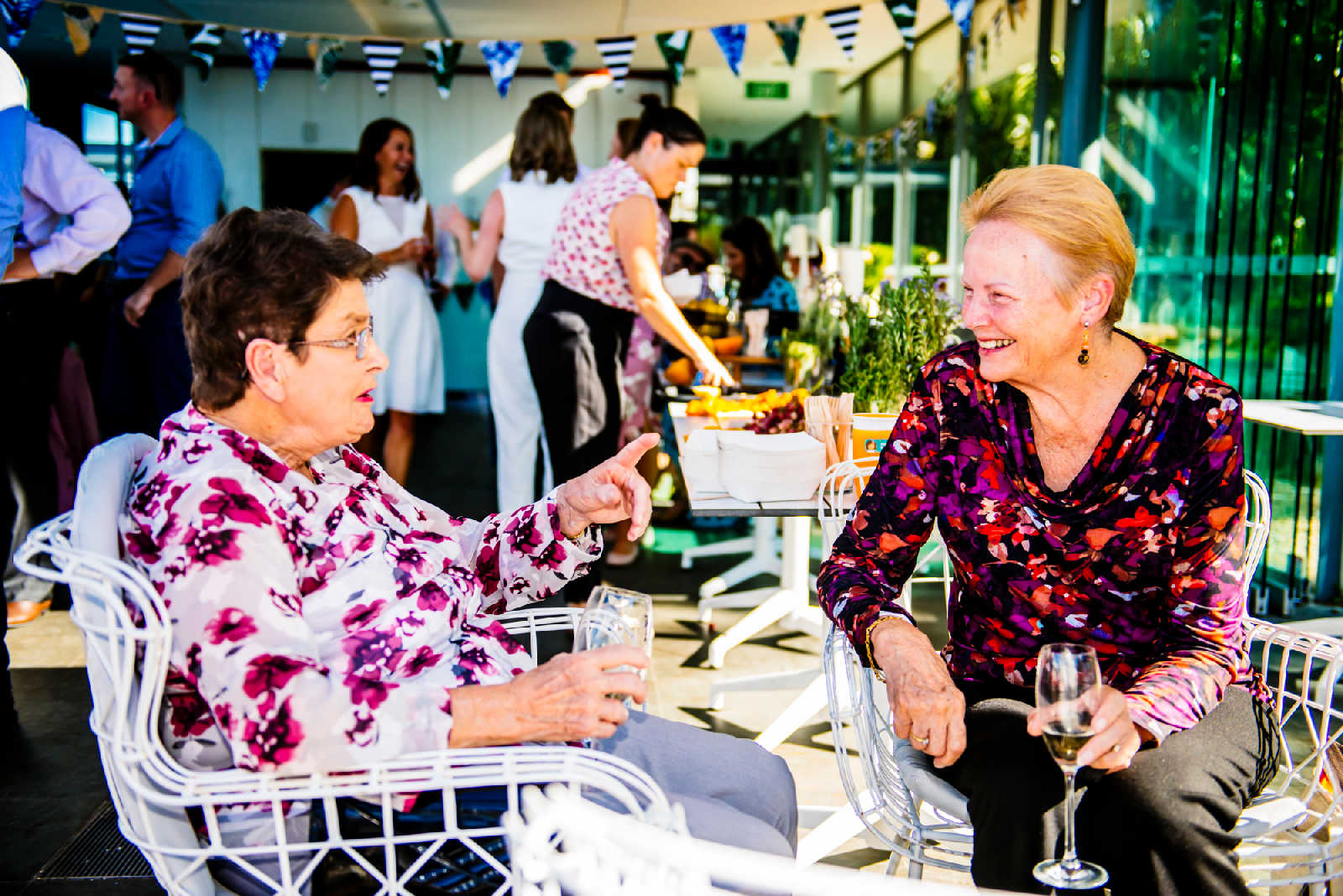 poolside cafe wedding