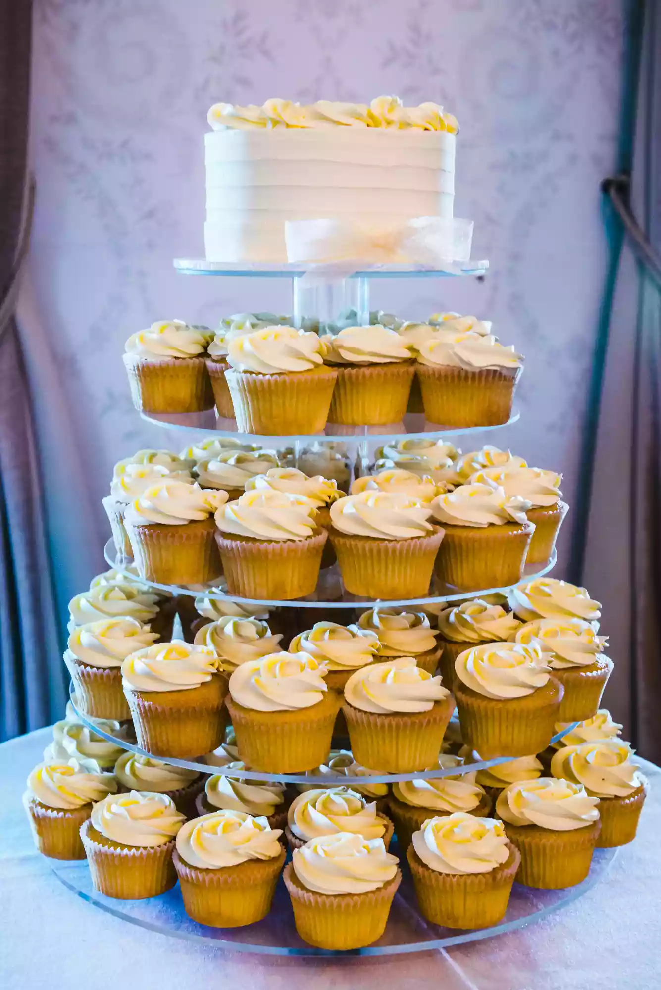 cupcakes wedding cake at a lesbian wedding in Sydney