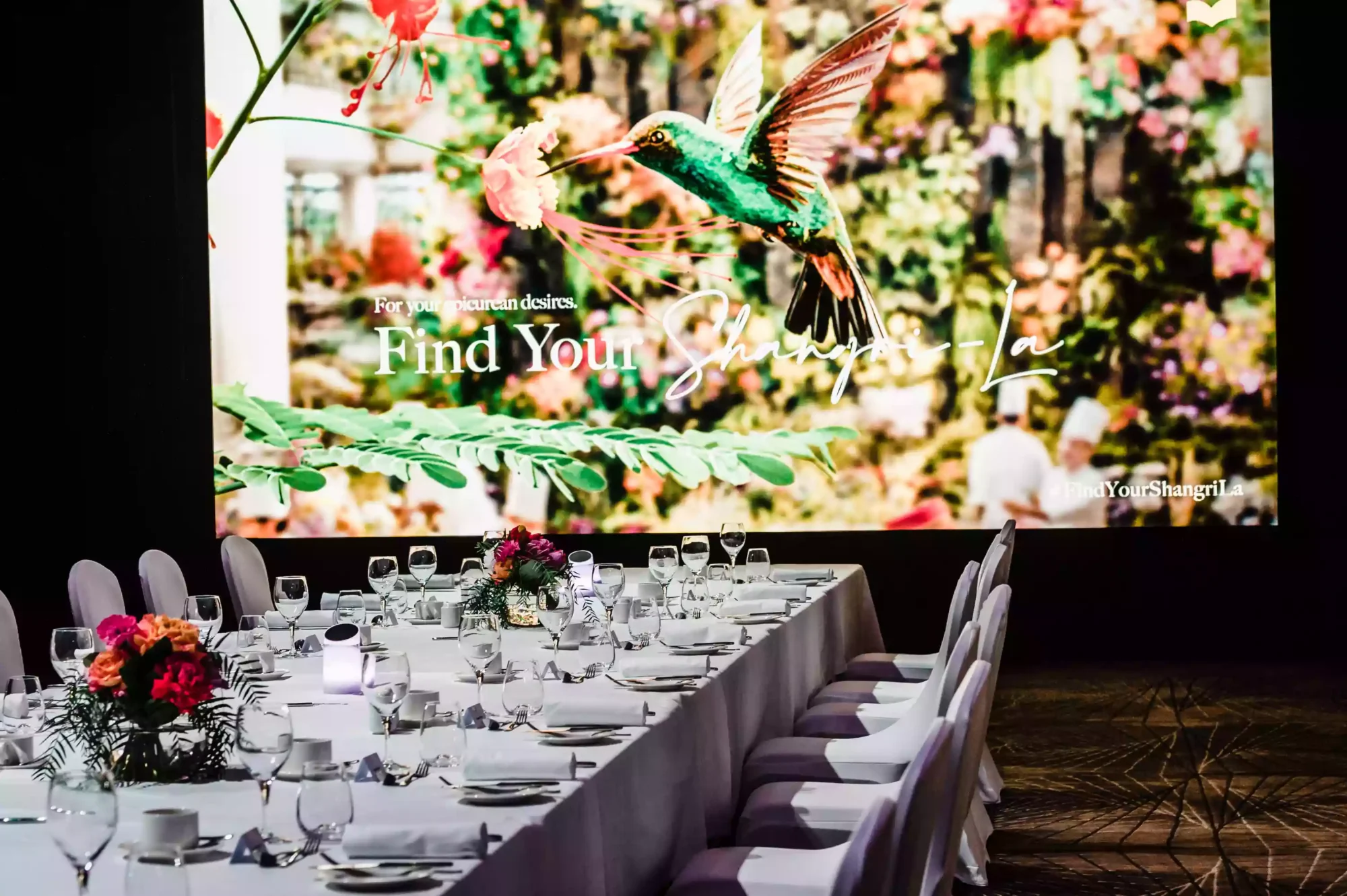 interior view of an event space decor and styling as captured by a sydney event and award photographer
