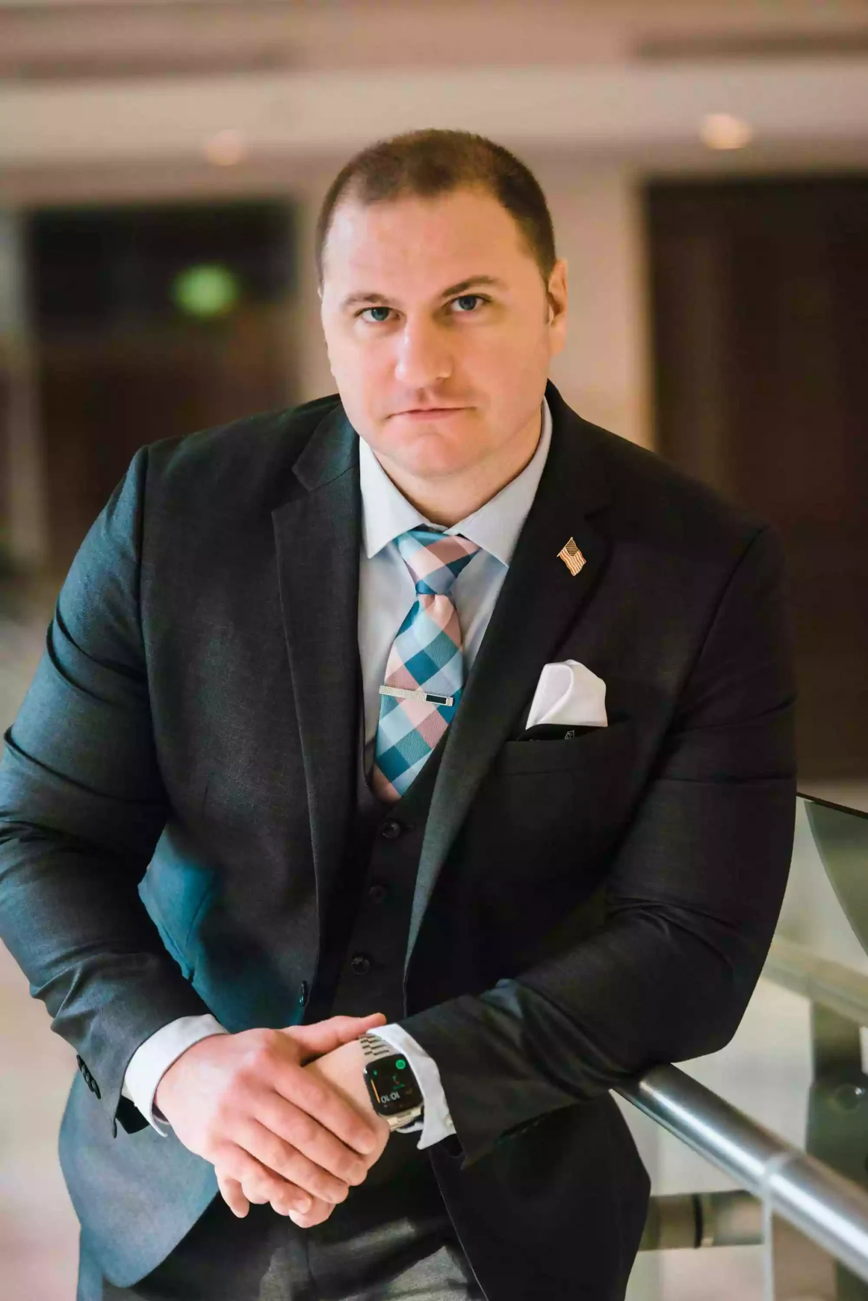 portrait of a male conference attendee