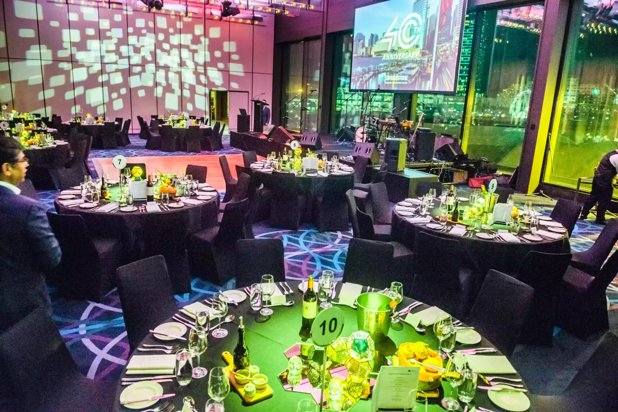 interior view of an event space decor and styling as captured by a sydney event and award photographer
