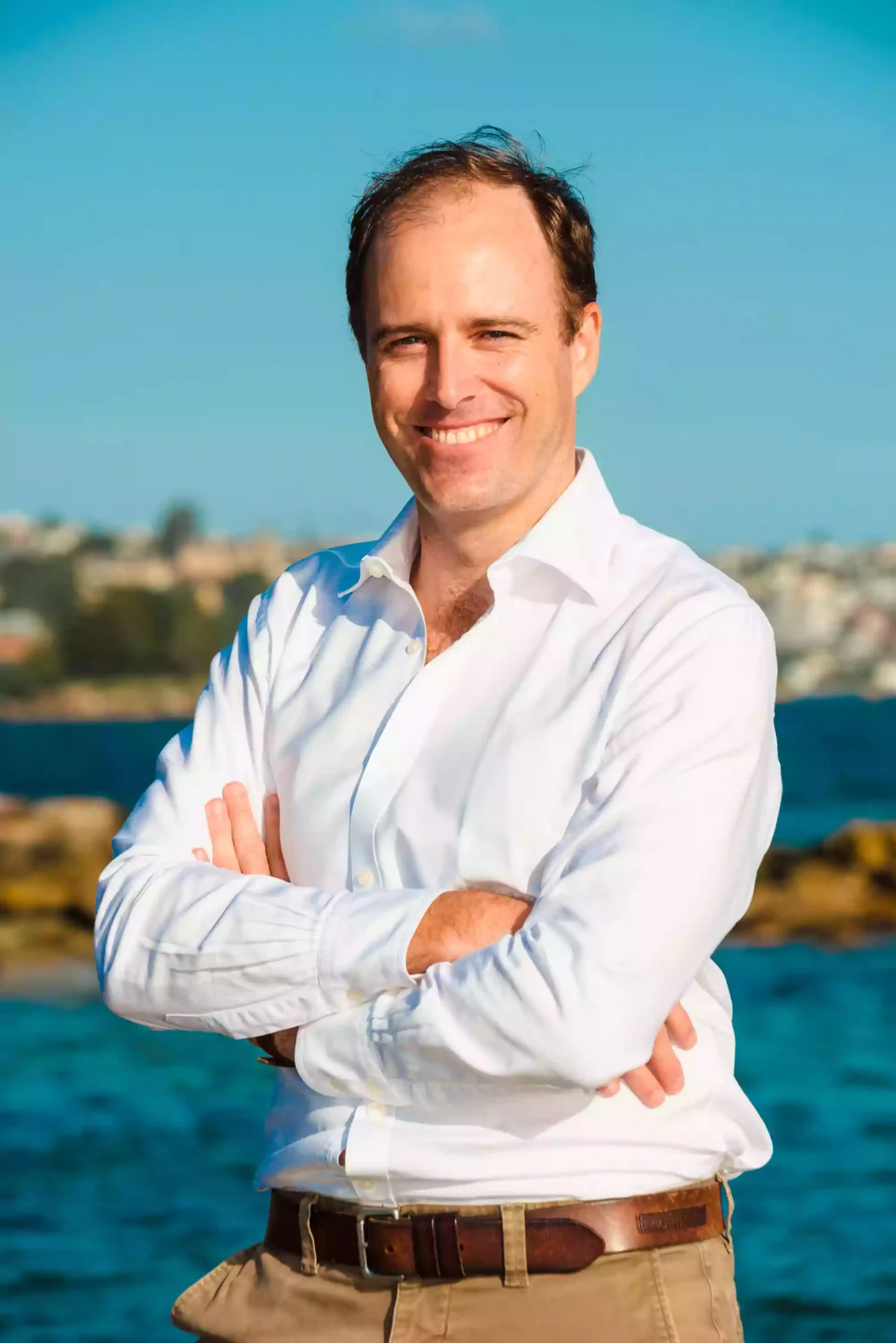 Headshot photo of a man as shot by a Sydney professional headshot photographer