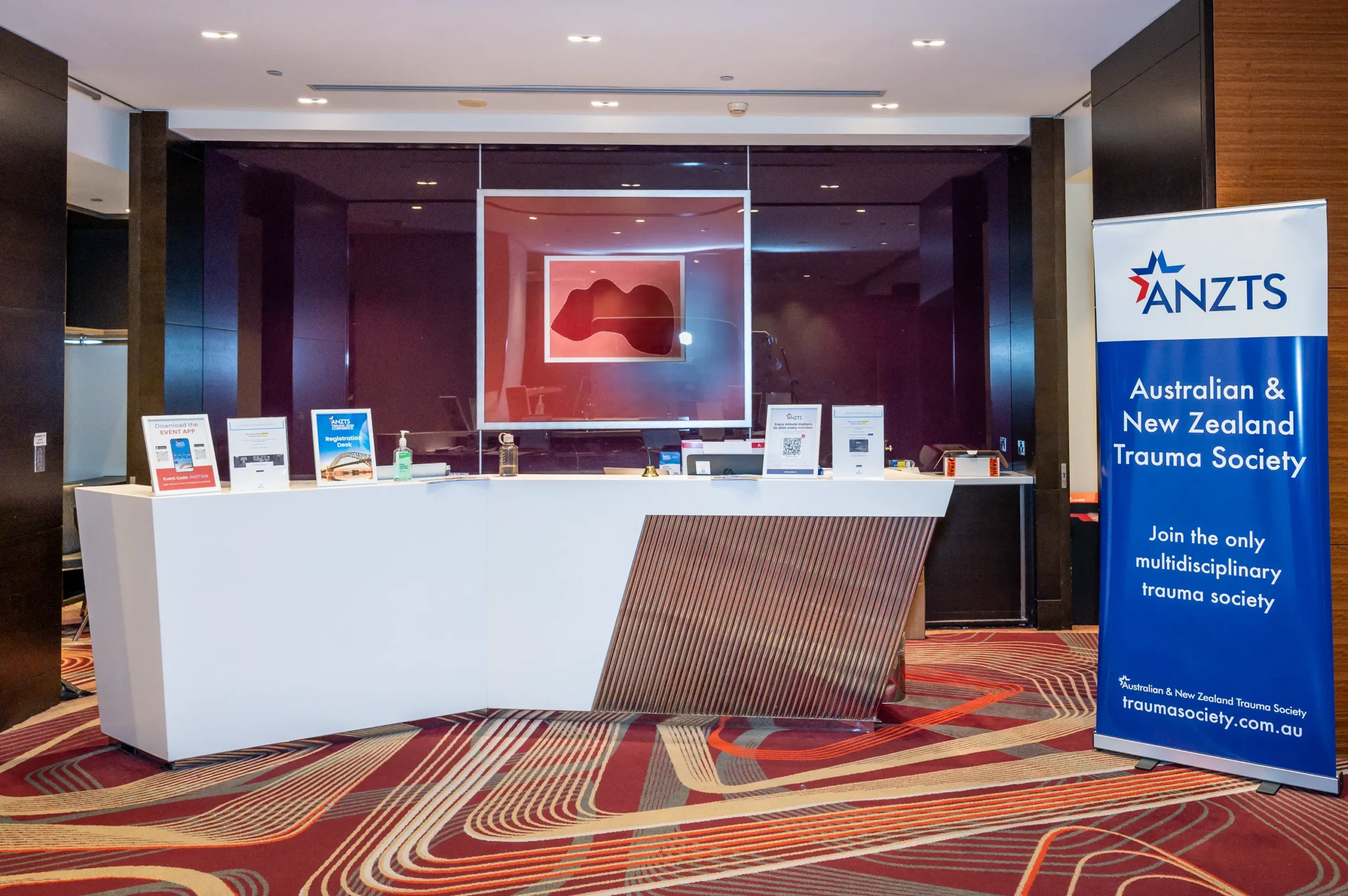 Hilton Sydney conference reception desk